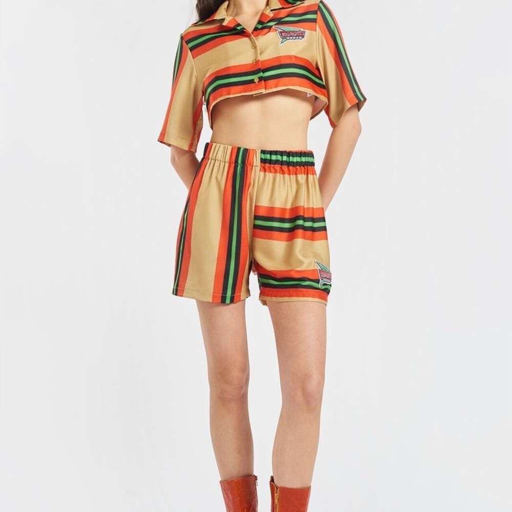 FIORUCCI Motel Stripe Shorts Multi Color
